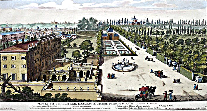 Garden of Villa Ludovisi Rome