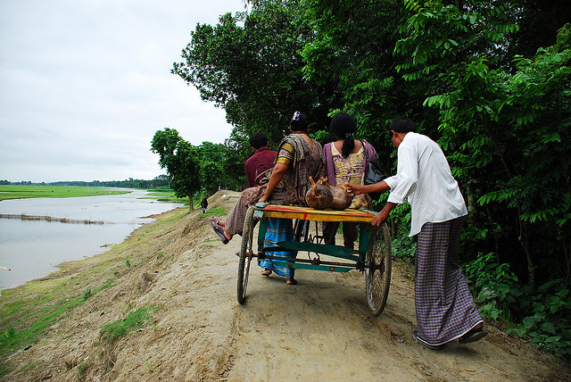 Flooded Road Bangladesh