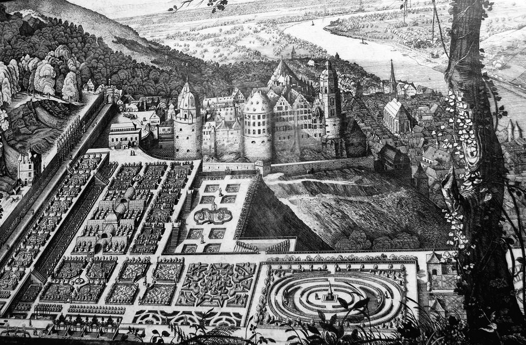 Garden Plan, Heidelberg Schlossgarten