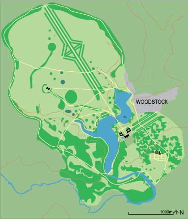 Blenheim Palace garden plan