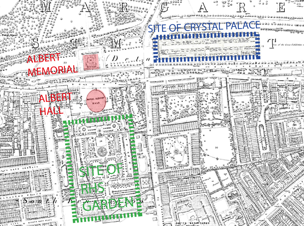 Site of Albert Memorial and Great Exhibition 1851