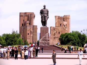 Timurid garden, Ak Sarai, looking north