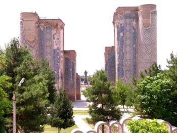 Timurid garden, Ak Sarai, looking south