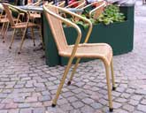 Aluminium frame with plastic 'cane'