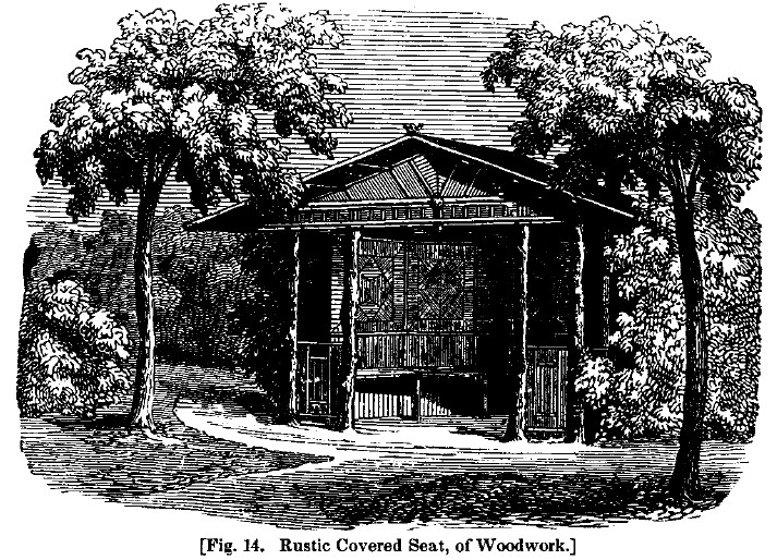 America fig14 rustic covered seat woodwork