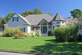 Luxury subdivision garden