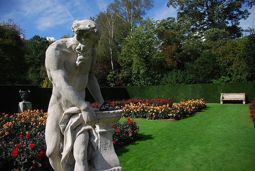 Sundial in Anglesey Abbey Garden
