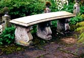 Artificial stone seat
