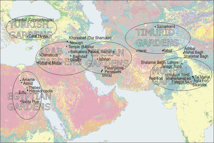 Garden history of West Asia
