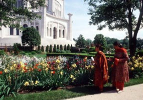 Bahai temple garden