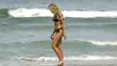 Girl on a beach in Florida
