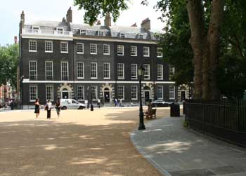 Bedford Square Gardens Bedford Square in 2006 with traffic calming and honey