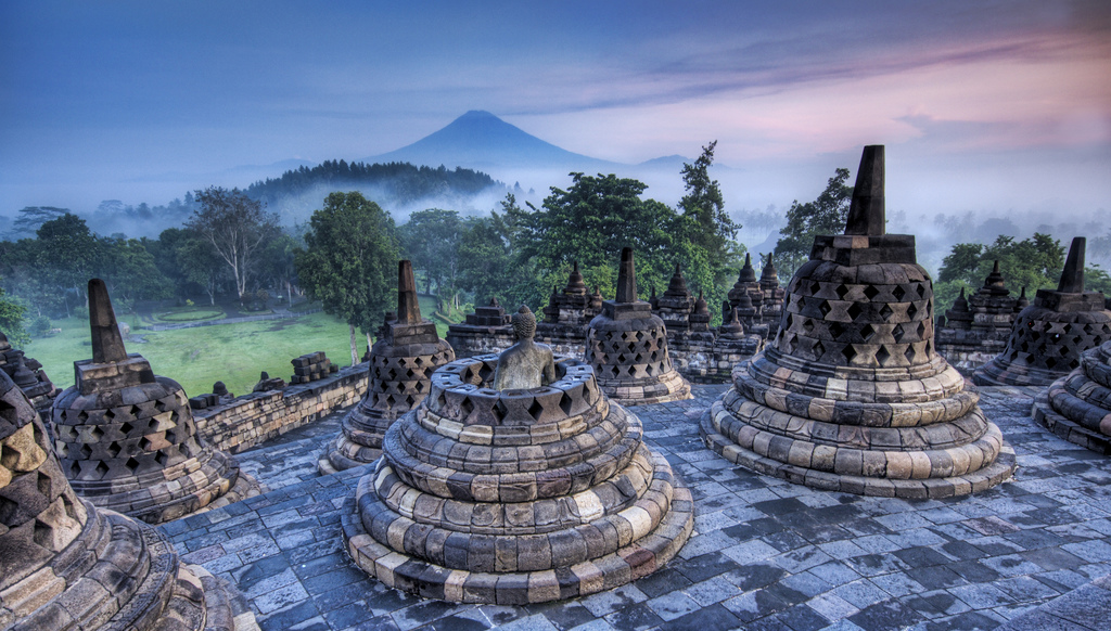 Borobudur at dawn