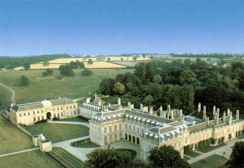Aerial View of Boughton House Garden