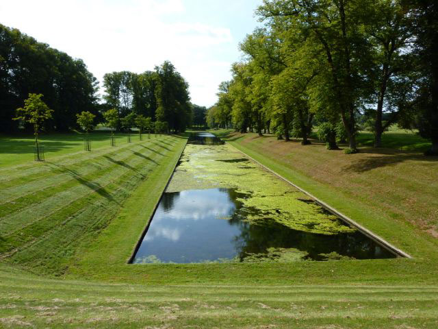 Pond, Boughton House Garden