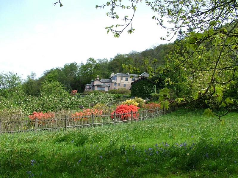 House from Daffodil Field, Brantwood Garden