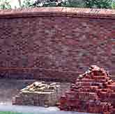 New brickwork with lime mortar