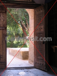 Door to Nadir Divanbegi Madarssah, Bukhara Uzbekistan