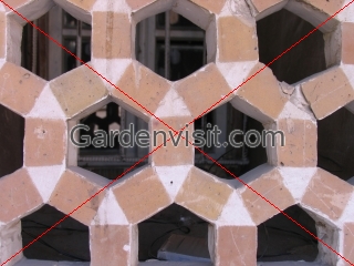 Hexagonal brickwork, Bukhara Uzbekistan