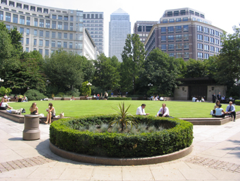 Canary Wharf landscape
