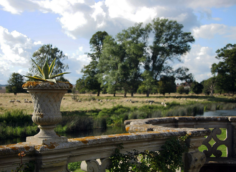 Urn in Charlecote Park, Warwickshire