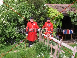 Pensioners, Chelsea Flower Show, London,