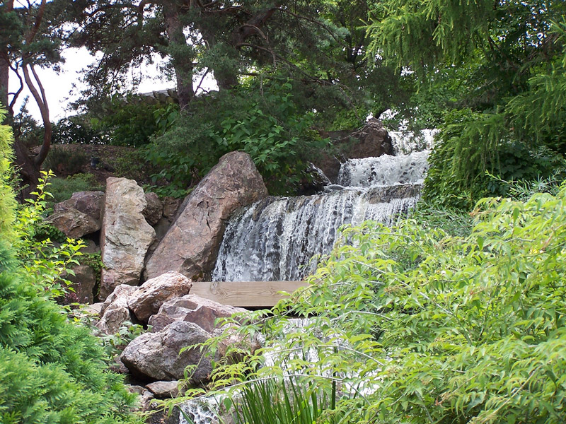 Waterfall, Chicago Botanic Garden