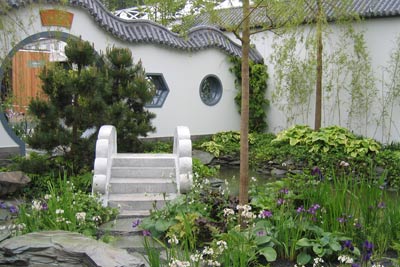 Through the Moongate - designer Lesley Bremness