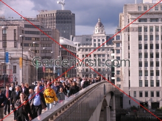Commuters London Bridge