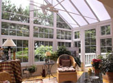 Modern conservatory, used as a solarium