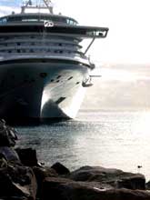 Cruise ship at anchor