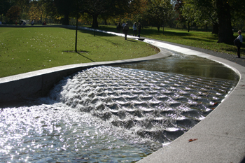 Princess Dianna Memorial Fountain in Hyde Park