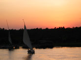 Sunset on the Nile, Egypt
