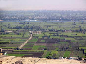 River Nile seen from Temple of Hatshepsut