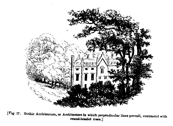 Fig17 gothic architecture with round headed trees