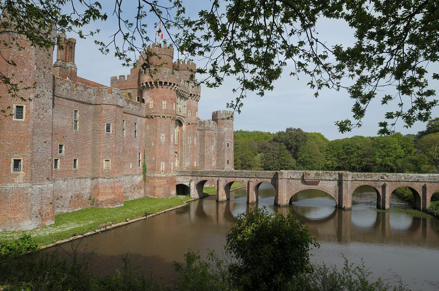Herstmonceux Castle Garden, Spring
