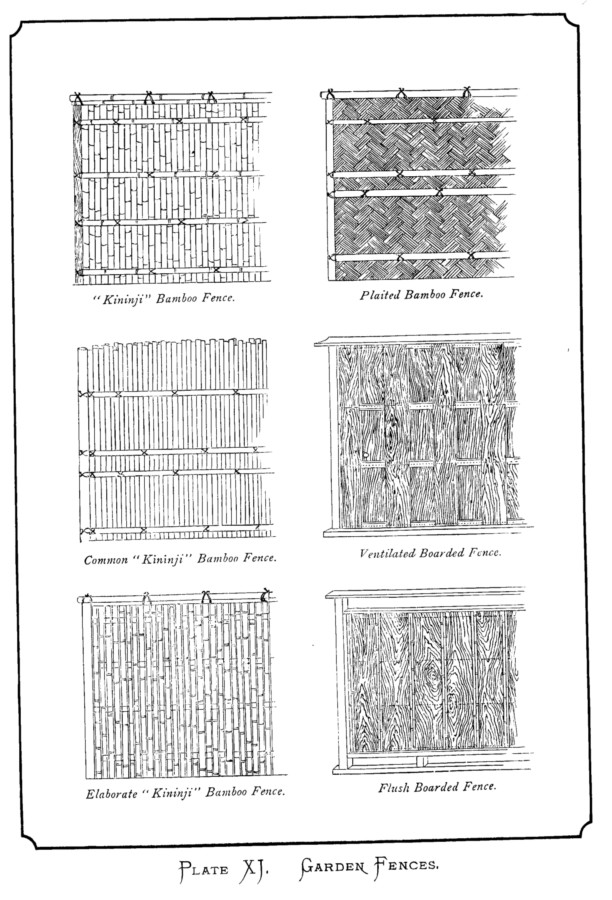 Japan plate xi garden fences