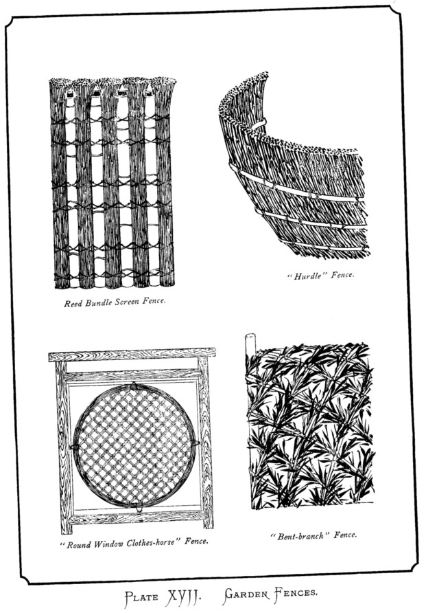 Japan plate xvii garden fences