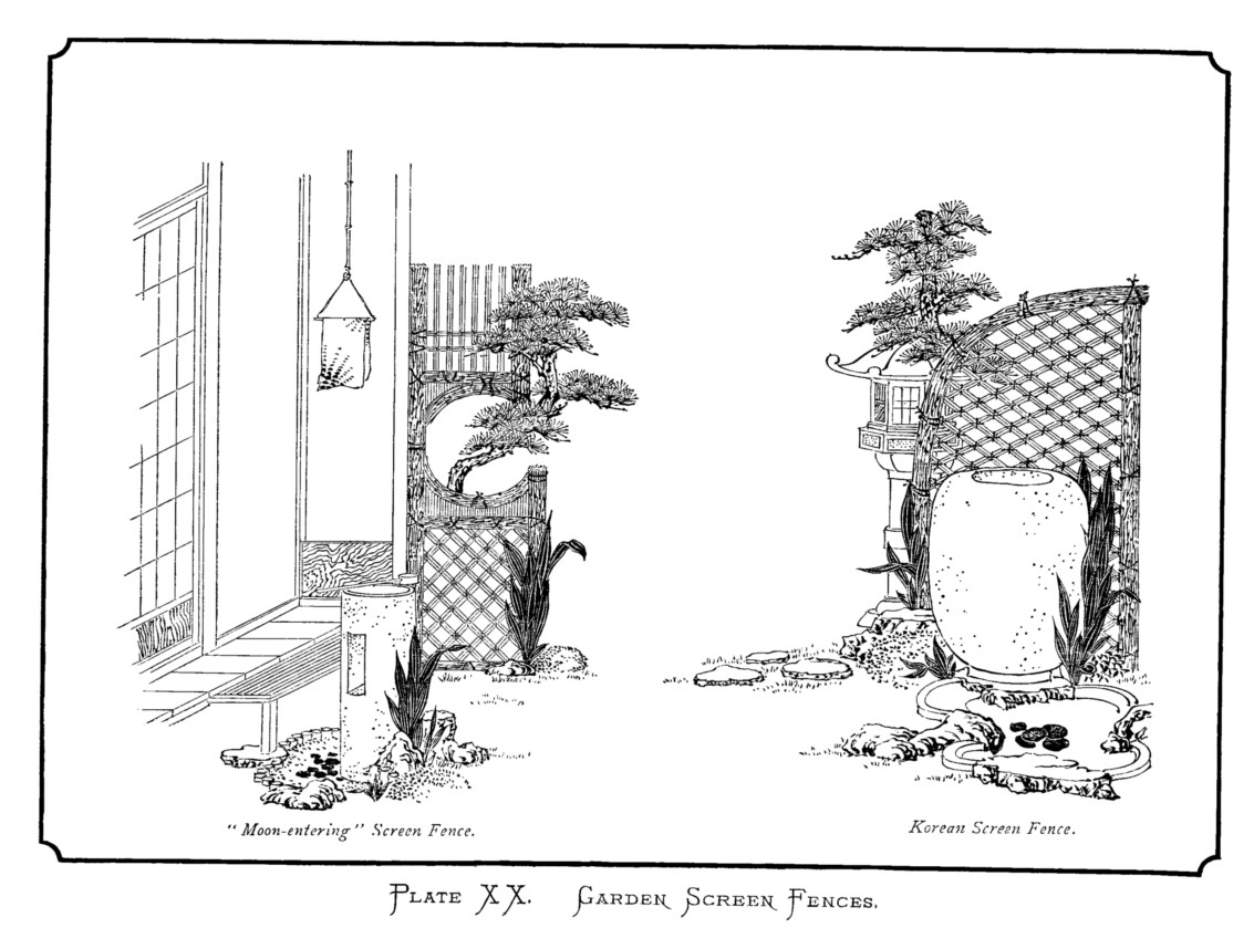 Japan plate xx garden screen fences