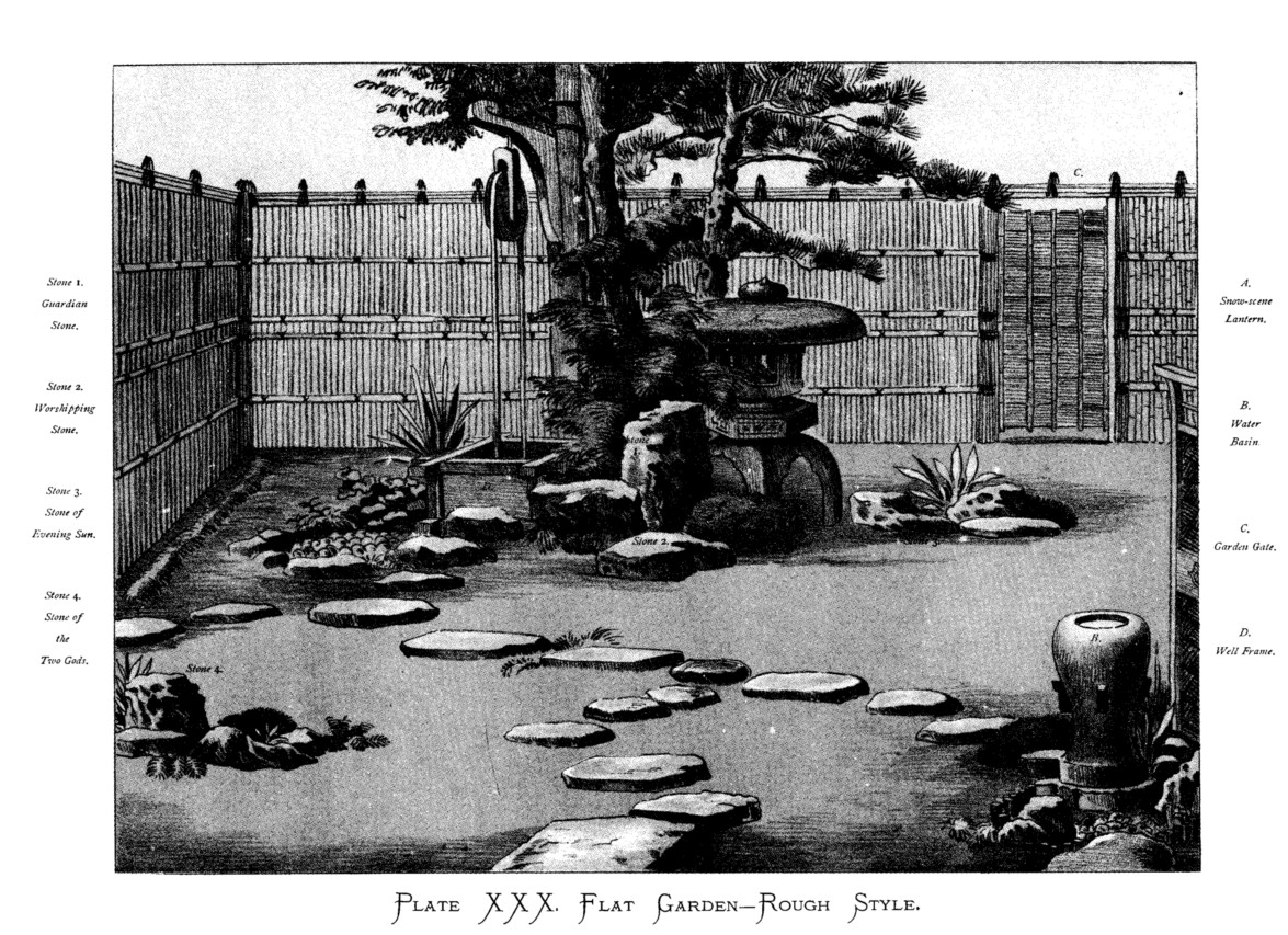 Japan plate xxx flat garden rough style