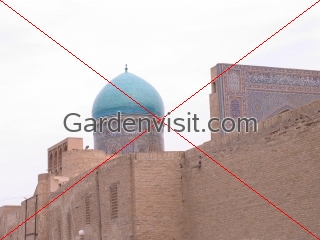 Turquoise dome, Kalon Bukhara Uzbekistan Kalon