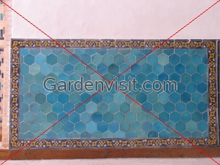 Blue tiles, Kalon Bukhara Uzbekistan