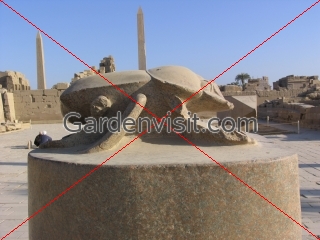 Giant Scarab at Karnak Temple
