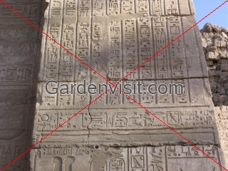 Hieroglyphs on Obelisk at Karnak Temple