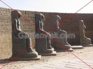 Statues at Karnak Temple