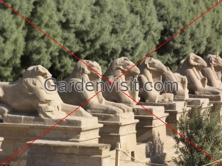 Sphinx avenue at Karnak Temple