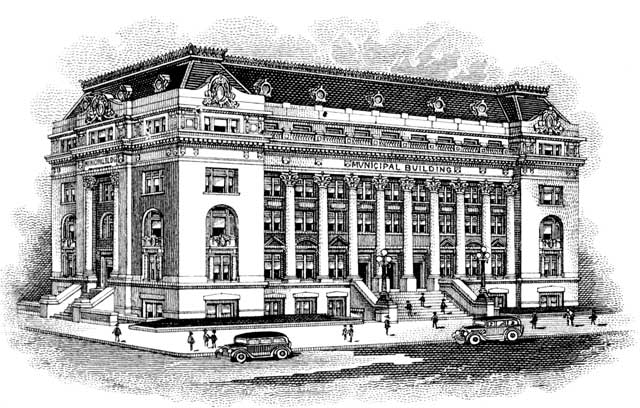 Landscape planning beaux arts city hall
