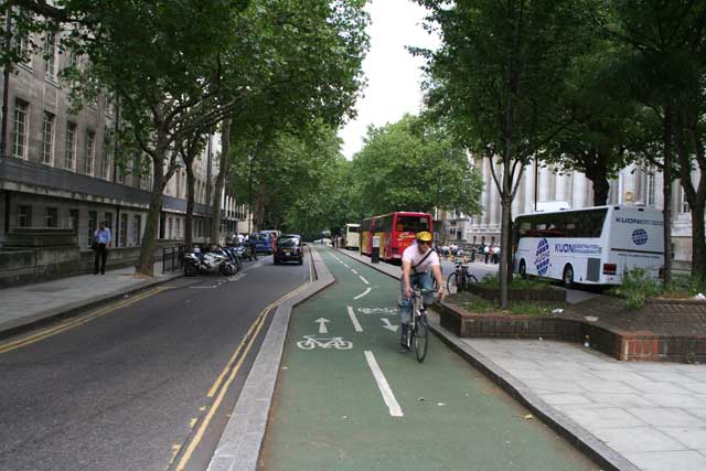 Landscape planning cycle lane