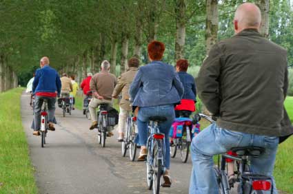 Landscape planning cyclepath