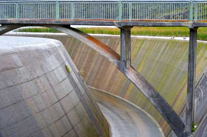 Landscape planning man made river
